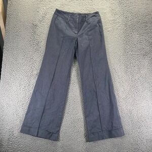 Express Pant Women 7/8 Gray Ankle Stretch Wide-Leg Casual Outdoor Baggy Mid-Rise